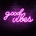 Miniatyrbild 1 av 5: Neon LED-ljusskylt med akrylbas USB-driven dekorativ neonljusskylt för sovrum bar klubb festivalfest (rosa)