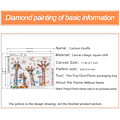 Miniatyrbillede 4 af 5: Giraffe Fuld Diamant 5D Diamantmaleri Kit til Voksne, Tegneserie Dyr Giraf Soveværelse Diamant Kunst Kit til Voksne eller Børn 11,8x15,7 tommer