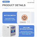 Miniatyrbillede 4 af 5: TOB9S-63 Ingen Måler TUYA Smartlife 1P+N WIFI Smart Switch Energimåler Strømafbryder Relæ MCB
