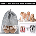 Miniatyrbilde 3 av 5: 12 stk. reisesko-oppbevaringspose i non-woven stoff Gray