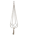 Miniatyrbillede 1 af 4: 6 stk. Macrame hængekurv, bomuldsreb hængekurv, blomsterpotteophæng 90CM