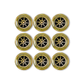 Miniatyrbilde 4 av 5: For elektronisk enhet Emp Emf beskyttelse anti-stråling klistremerke Silver 5pcs