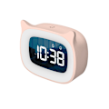 Miniatyrbild 2 av 5: Rosa resealarmklocka, bärbar LCD-digitalklocka med temperatur, 12/24H, snooze-funktion, bakgrundsbelysning och batteridriven för resor, sovrum