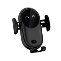 Miniatyrbillede 3 af 4: Smart Billader til Bil, Trådløs Telefonholder, Smart Automatisk Sensor Billader til Bil Black