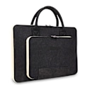 Miniatyrbilde 2 av 5: Lysegrå Laptop Sleeve for 17-tommers bærbar PC, Filtdatamasking med håndtak for
