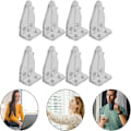 Miniatyrbild 4 av 5: 8 st persienner fästfästen persienner krokar genomskinlig plast valans fästklämmor persienner fönster lutningskrok för hem butik