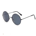 Pikkukuva 1 / 4: Vintage pyöreät John Lennon -polarisoidut aurinkolasit miehille ja naisille, pyöreät hippiasaurinkolasit grey black frame