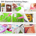 Miniatyrbild 3 av 5: 12x12 tum solros diamantmålning konstset för vuxna, runt diamantbroderi konstset måla med diamanter full diamant väggdekor