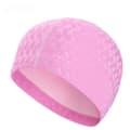 Pu-belagd simmössa för män och kvinnor, blank hajskinnsdesign, elastisk Pink