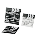 Pikkukuva 2 / 5: Elokuva Filmi Klap Board Hollywood Clapper Board Puinen Elokuva Elokuva Klapboard Lisävaruste black 27*30cm