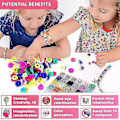 Miniatyrbillede 2 af 3: 24-delt blødt pottesæt blødt potteperle Pcv-blanding lerperler Diy-fremstilling af armbånd halskæde Set 4