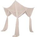 Miniatyrbilde 2 av 4: Myggnetting Myggnett Myggnetting Seng Stor Myggnetting Senger Soverom Sengdekke Flygende Insektbeskyttelse Beige