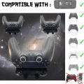 Miniatyrbild 3 av 5: 8x svart och vit tumgreppsskydd tillbehör set XBOX One Series X S Switch Pro handkontroll PS5 PS4 handkontroll spakskydd tillbehör siktning