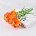 Miniatyrbillede 1 af 5: Kunstig Calla Lily 10 stk Orange Blomster Kunstige Lillier Blomsterbuket Falske Calla Lillier Plante Dcor Til Blomsterarrangement Bryllup, Braidal, H 3 10pcs