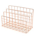Miniatyrbillede 1 af 5: Stativ Smedejerns Bogreol Desktop Dekoration Opbevaringshylde Hylde Rose Gold