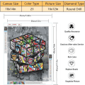 Pikkukuva 4 / 5: Graffiti Rubikin kuution DIY-timanttimaalaussarja 5D-timanttimaalaus