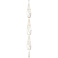 Miniatyrbild 3 av 4: Macrame växt hängare 3 nivåer inomhus utomhus hängande växtkorg bomullsrep med pärlor 177cm
