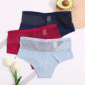 Miniatyrbilde 1 av 5: Piece Pack Dame Mid-Rise Trusser Dame Sømløse Trusser Sexy Mesh Hule Trusser Transparent Undertøy Jenter Pustende Undertøy Undertøy