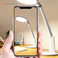 Miniatyrbilde 5 av 5: LED-bordlampe med justerbar lysstyrke og variabel lysstyrke, egnet for soverom, studie, lesing, kontor, hvit
