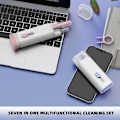 Miniatyrbillede 4 af 5: Bluetooth Headset Rengøring Pen Multifunktionel Bærbar Tastatur Headset Computer Rengøringssæt Blue