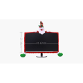 Miniatyrbillede 5 af 5: Julemand computer støvdæksel 19-27 tommer julepynt tredimensionelt computerdæksel tegneserie non-woven computerkjole