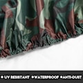 Miniatyrbillede 5 af 8: 4,5 m vandtæt UV-beskyttelse Støvdække til 3,6-4 m kajakbåd (armygrønt camouflage)