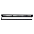 Miniatyrbilde 6 av 8: 19-tommers 24-porters monterbar data patch panel CAT6 nettverkskabel rack (moduler ikke inkludert)