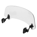 Miniatyrbilde 1 av 5: Universal Motorsykkel Justerbar Clip On Windshield Wind Deflector Frontrutetilbehør