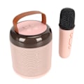 Miniatyrbillede 3 af 8: RGB Højttaler 16 Lysdioder Letvægts Kompakt Bærbar Bluetooth Højttaler med Trådløs Mikrofon til Hjemmet Pink