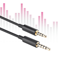 Miniatyrbillede 5 af 8: TPE Sort Bærbart Gaming Headset Hovedtelefon Audio Kabel med 3.5mm Stik til Logitech Astro A10/A40/A30/A50 Med tuning