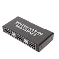 Miniatyrbilde 8 av 8: DisplayPort KVM-bryter 2 porter 4K 60Hz Dual Mode Aluminiumlegering Plug and Play KVM-switcher for tastatur mus 100‑240V EU-plugg 100‑240V