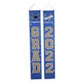Miniatyrbillede 1 af 8: 2 stk. 2022 Dimissionspynt Banner Foldbar 2022 Dimissionspynt med Krog til Skole Hjem Havefest