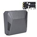 Miniatyrbild 8 av 8: Fodral för Raspberry Pi 4B Mini Dator Aluminiumlegering Skal Inbyggd Fläkt Datortillbehör