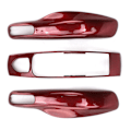 Miniatyrbillede 8 af 8: Nøglefob Cover Shell Beskytter Bil Modificering Udskiftning til Panamera Cayenne MACAN Boxster Cayman 911 718 Rød