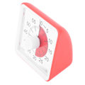 Miniatyrbilde 5 av 8: Visuell timer stille stille telling 60 minutter nedtellingstimer for studenter kjøkken rød