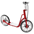Miniatyrbild 7 av 8: Röd Modell Scooter 1:10 Skala Robust Legering Utsökta Färger Hög Simulering Iögonfallande Gjuten Scooter för Bord Bil