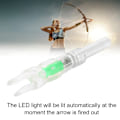 Miniatyrbillede 7 af 8: 6,2 mm letvægts pil LED-belyst nok med automatisk tænding af bueskydningspile Grøn