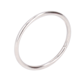 Miniatyrbillede 7 af 8: 50 stk. Metalringe Jernmateriale Holdbart Robust Multifunktionelt Blank Lys Farve Metal O-ringe til Taske Tøj Sølv 38x3mm