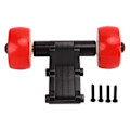 Miniatyrbillede 1 af 8: RC Bil Hjulhjul Aluminium Legering Dobbelt Hjulhoved RC Bil Wheelie Bar Udskiftning til ARRMA Notorious 6S 1/8 Sort