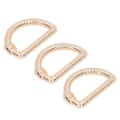 Miniatyrbilde 7 av 8: 20 stk. Metall D-ringer Serpentin Lukkede D-ringer Spenne Sink Legering DIY Veske D-ringer for Bagasje Håndveske Stropper