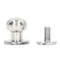 Miniatyrbilde 7 av 8: 200 Sett Monk Rivet Høyglans Glattere 10x8mm Utsøkt Håndverk Lær DIY Håndverksutstyr for DIY Klær Vesker Sølv