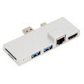 Miniatyrbillede 6 af 8: 6 i 1 Dockingstation Aluminiumlegering Udvidelsesdock Tilbehør til Microsoft Pro 4/5/6