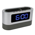 Miniatyrbild 5 av 8: Digital Kalender Tid Minnesfunktion 12H 24H Läge Pennhållare Funktion LED Elektronisk Väckarklocka för Hemmet Blå