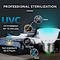 Miniatyrbillede 7 af 8: LED UV-lampe LED-pære UVC-deodorantlampe