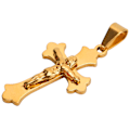 Miniatyrbilde 3 av 8: Korsanheng Fargebestandig Gylden Elegant Jesus-anheng for Daglig Bruk DIY Smykkegaver