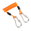 Miniatyrbillede 2 af 8: FORTSÆT DYKNING Dykfjederreb Quick Release Dykning Anti Lost Rope med spænder i rustfrit stål Orange