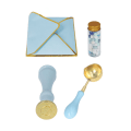 Miniatyrbillede 6 af 8: Voksstempelsæt Retro DIY Craft Stamp Håndkontokonvolutter Brandmalingsforsegling Vokssæt Gavedekoration
