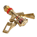 Miniatyrbillede 4 af 8: 1/2 tommer konnektor messing rotere vippearm vand sprinkler spray dyse havevanding