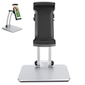Miniatyrbilde 6 av 8: Justerbar Mobiltelefonholder til Skrivebord Metall Desktop Nettbrett Telefonbrakett for Live Video Svart