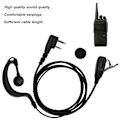 Miniatyrbillede 7 af 8: K head 120cm Bærbar Walkie talkie HD Headset Støjreduktion Intercom Øretelefon Sort
